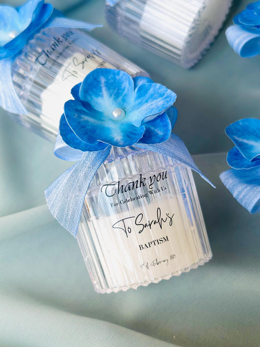 First Communion Favors, Personalized Baptism Candle Favors for Boy, Elegant Scented Candles, Baptism Gift, Christening Candle,Mi Bautizo