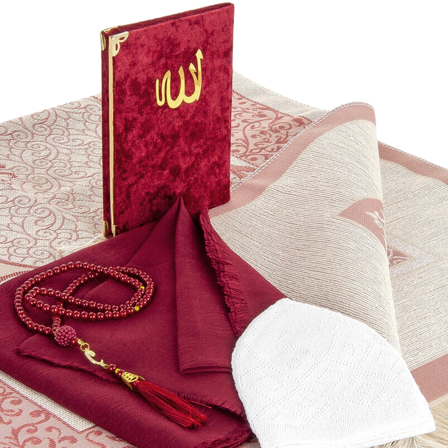 Prayer Beads Mat Islamic Yassen Quran Gift Set, Eid Gift, Wedding Favor, Birthday Gift, Ramadan Mubarak, Graduation Favor, Hajj Mubarak Gift