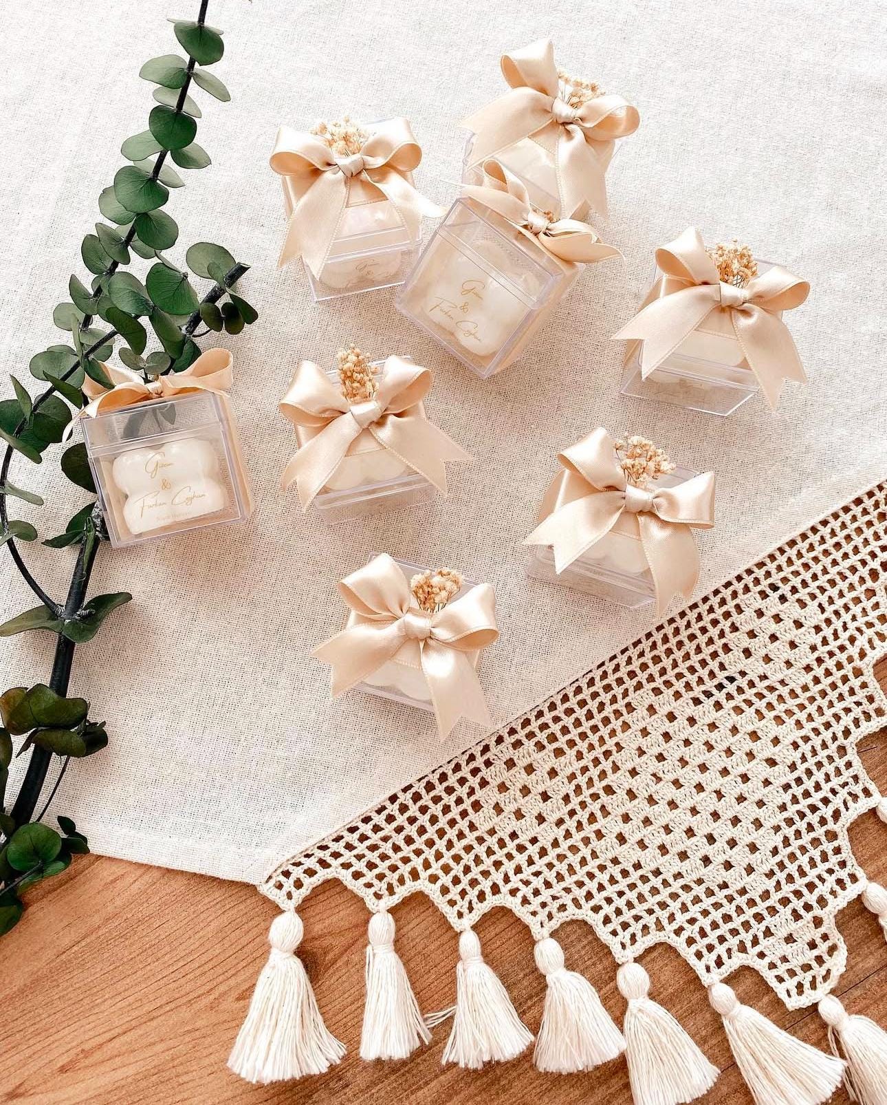 Wedding Candle Favors for Guest, Personalized Handmade Wedding Gift, Thank You Bulk Gift, Mini Candle Bulk Party Gifts, Bridal Shower Favors