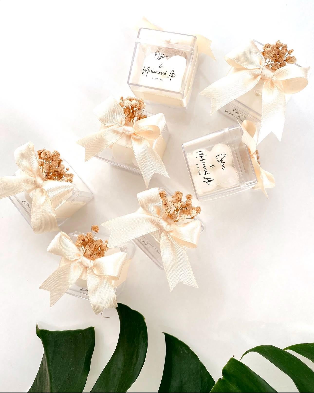 Wedding Candle Favors for Guest, Personalized Handmade Wedding Gift, Thank You Bulk Gift, Mini Candle Bulk Party Gifts, Bridal Shower Favors