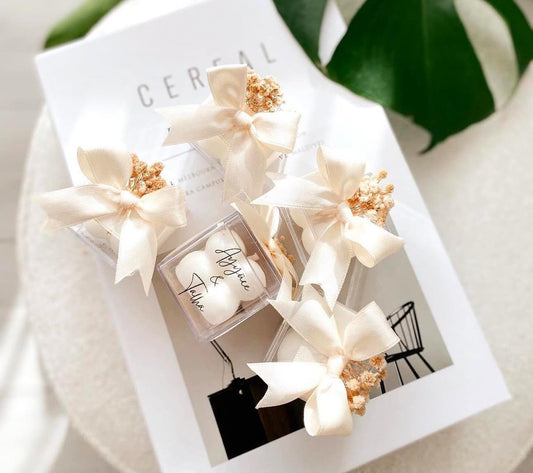 Elegant Wedding Candle Favor For Guest, Rose Candle Favors, Bridesmaid Favor for Guest, Favor for Wedding, Engagement Candle Gift