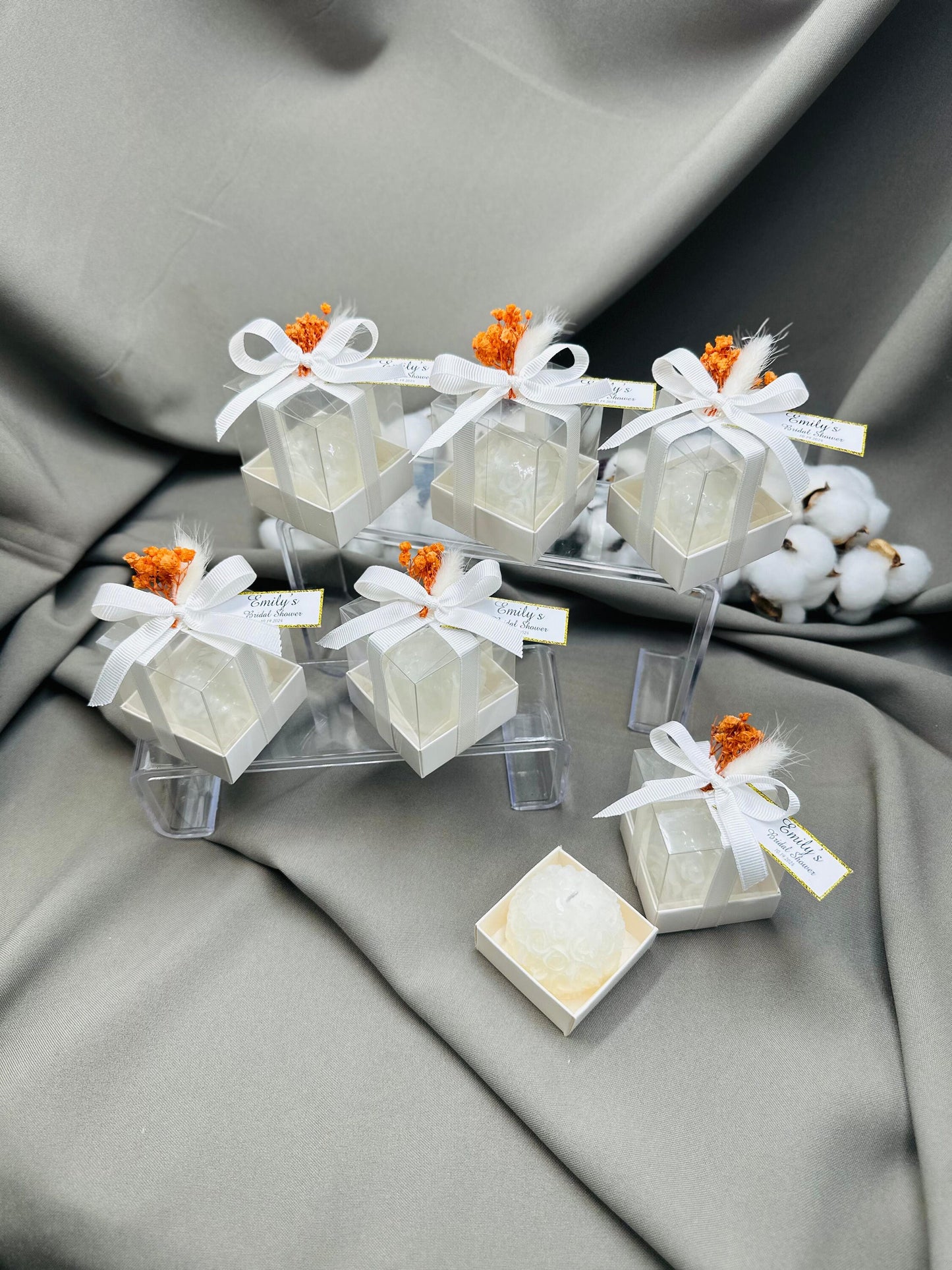 Wedding Candle Favors for Guest, Personalized Handmade Wedding Gift, Thank You Bulk Gift, Mini Candle Bulk Party Gifts, Bridal Shower Favors