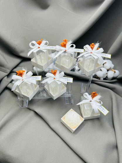 Wedding Candle Favors for Guest, Personalized Handmade Wedding Gift, Thank You Bulk Gift, Mini Candle Bulk Party Gifts, Bridal Shower Favors