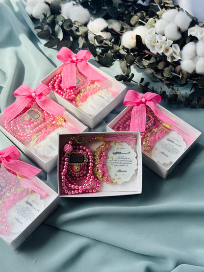 Wedding Golden Epoxy Magnet & Chocolate Set, Engagement Favors, Islamic Wedding Favors, Nikkah Favors ,Ayatul Kursi Favors, ZamZam Favors