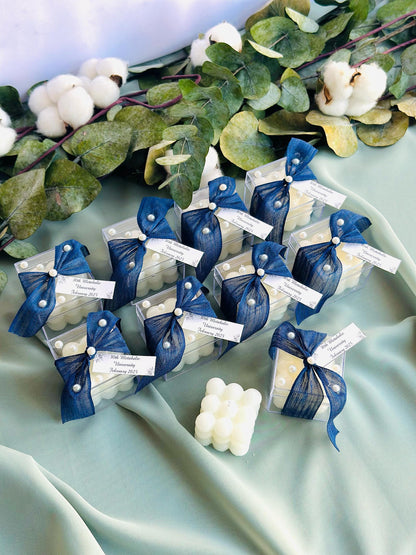 Wedding Candle Favors for Guest, Personalized Handmade Wedding Gift, Thank You Bulk Gift, Mini Candle Bulk Party Gifts, Bridal Shower Favors