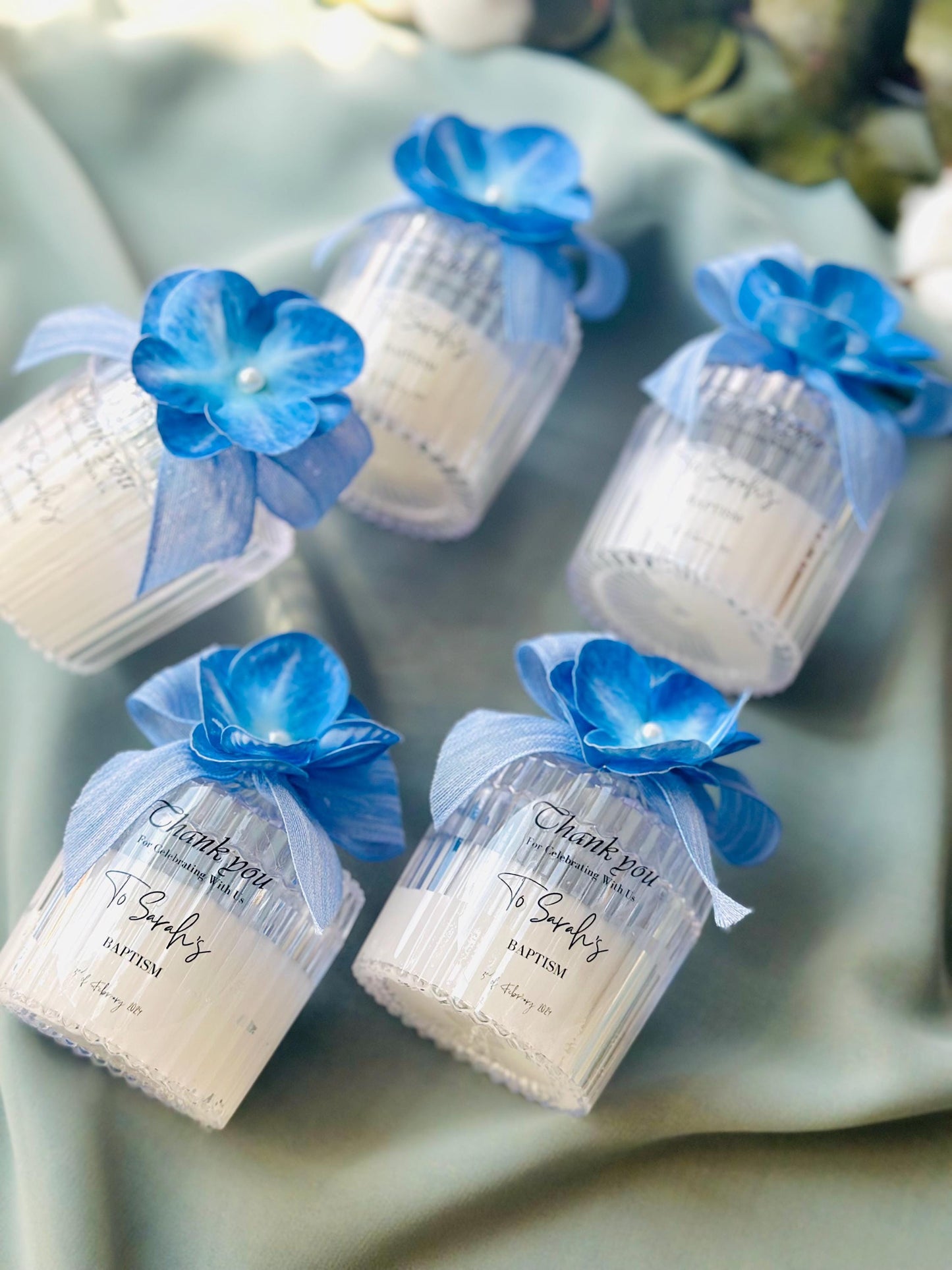 First Communion Favors, Personalized Baptism Candle Favors for Boy, Elegant Scented Candles, Baptism Gift, Christening Candle,Mi Bautizo