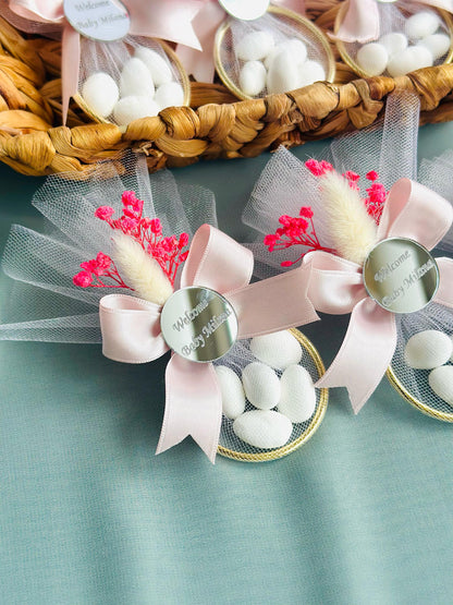 Custom Jordan Almond Candy Glass Jar Wedding Favor,Engagement Favor,Nikkah Favor,Wedding Candy Gift,Engagement Favor,Tube Dragee Gift