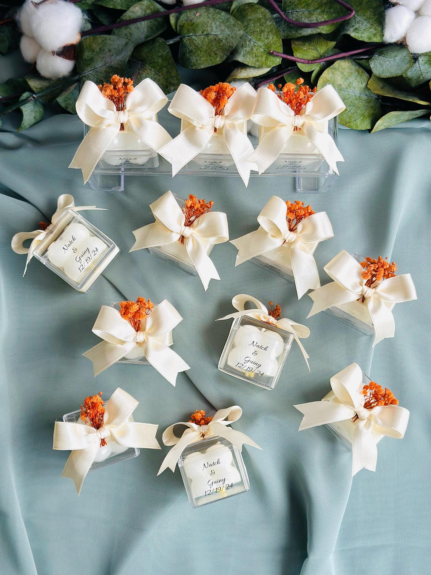 Wedding Candle Favors for Guest, Personalized Handmade Wedding Gift, Thank You Bulk Gift, Mini Candle Bulk Party Gifts, Bridal Shower Favors