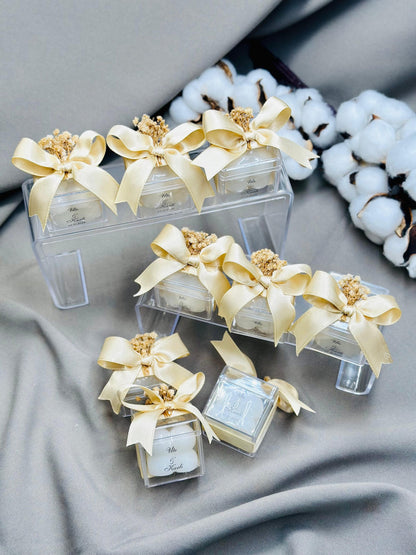 Wedding Candle Favors for Guest, Personalized Handmade Wedding Gift, Thank You Bulk Gift, Mini Candle Bulk Party Gifts, Bridal Shower Favors