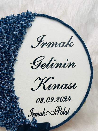 Blue Henna Night Bride and Groom Wedding Sets - Henna-Nacht-Hochzeitssets für Braut und Bräutigam - Kına Gecesi Gelin ve Damat Düğün Seti