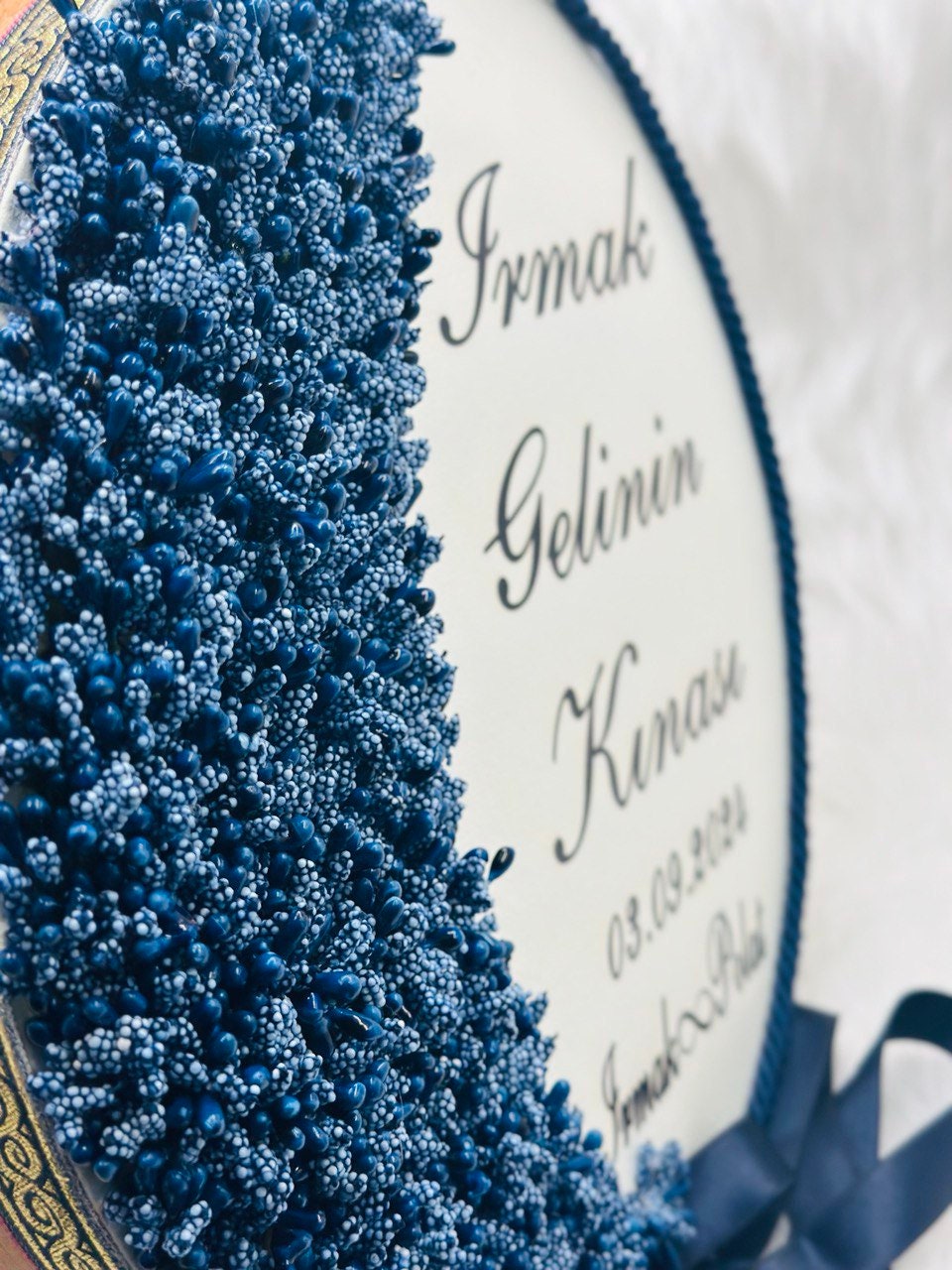 Blue Henna Night Bride and Groom Wedding Sets - Henna-Nacht-Hochzeitssets für Braut und Bräutigam - Kına Gecesi Gelin ve Damat Düğün Seti