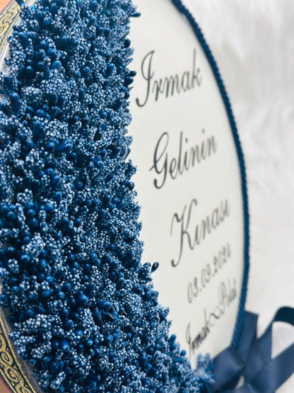 Blue Henna Night Bride and Groom Wedding Sets - Henna-Nacht-Hochzeitssets für Braut und Bräutigam - Kına Gecesi Gelin ve Damat Düğün Seti