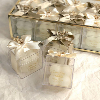 Boxed bubble candle, Pearl Decorated decorative bubble candle, Wedding favors Candle, Engagement favor, Community favor, Personalized candle
