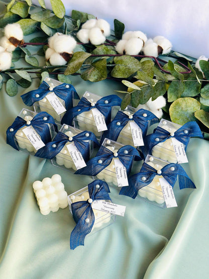 Wedding Candle Favors for Guest, Personalized Handmade Wedding Gift, Thank You Bulk Gift, Mini Candle Bulk Party Gifts, Bridal Shower Favors
