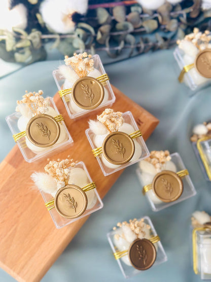 Elegant Wedding Candle Favor For Guest, Baptism Candle Favors, Christening Candle, First Communion Candle, Holy Communion Gift, Candle Gift