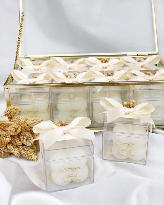 Wedding Candle Favors for Guest, Personalized Handmade Wedding Favors, Mini Candle Bulk Party Favors, Bridal Shower Favors, Engagement Favor