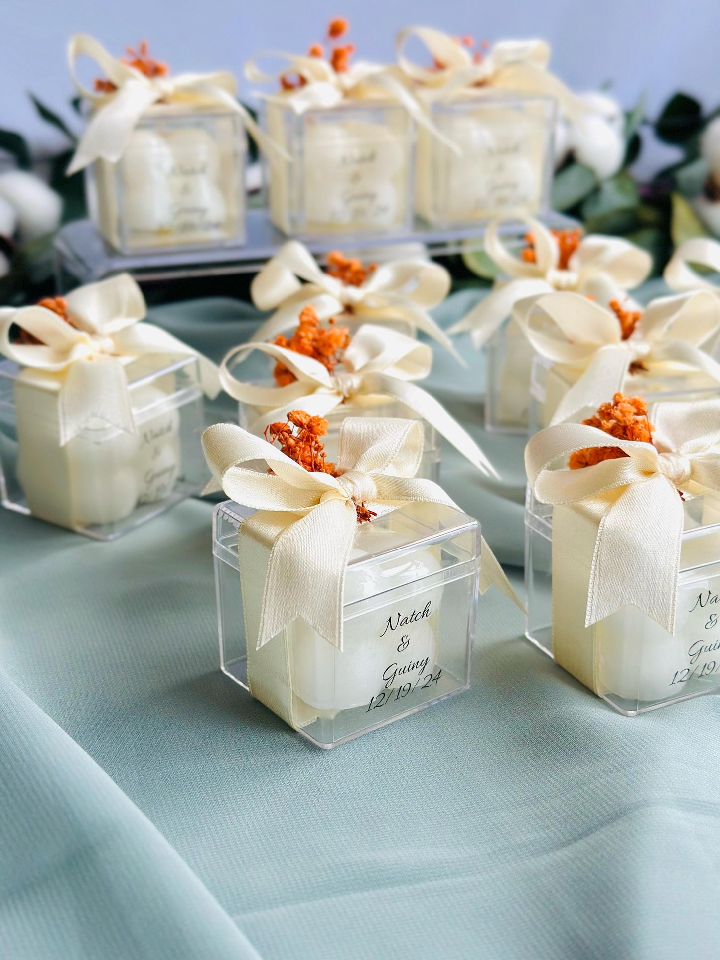 Wedding Candle Favors for Guest, Personalized Handmade Wedding Gift, Thank You Bulk Gift, Mini Candle Bulk Party Gifts, Bridal Shower Favors