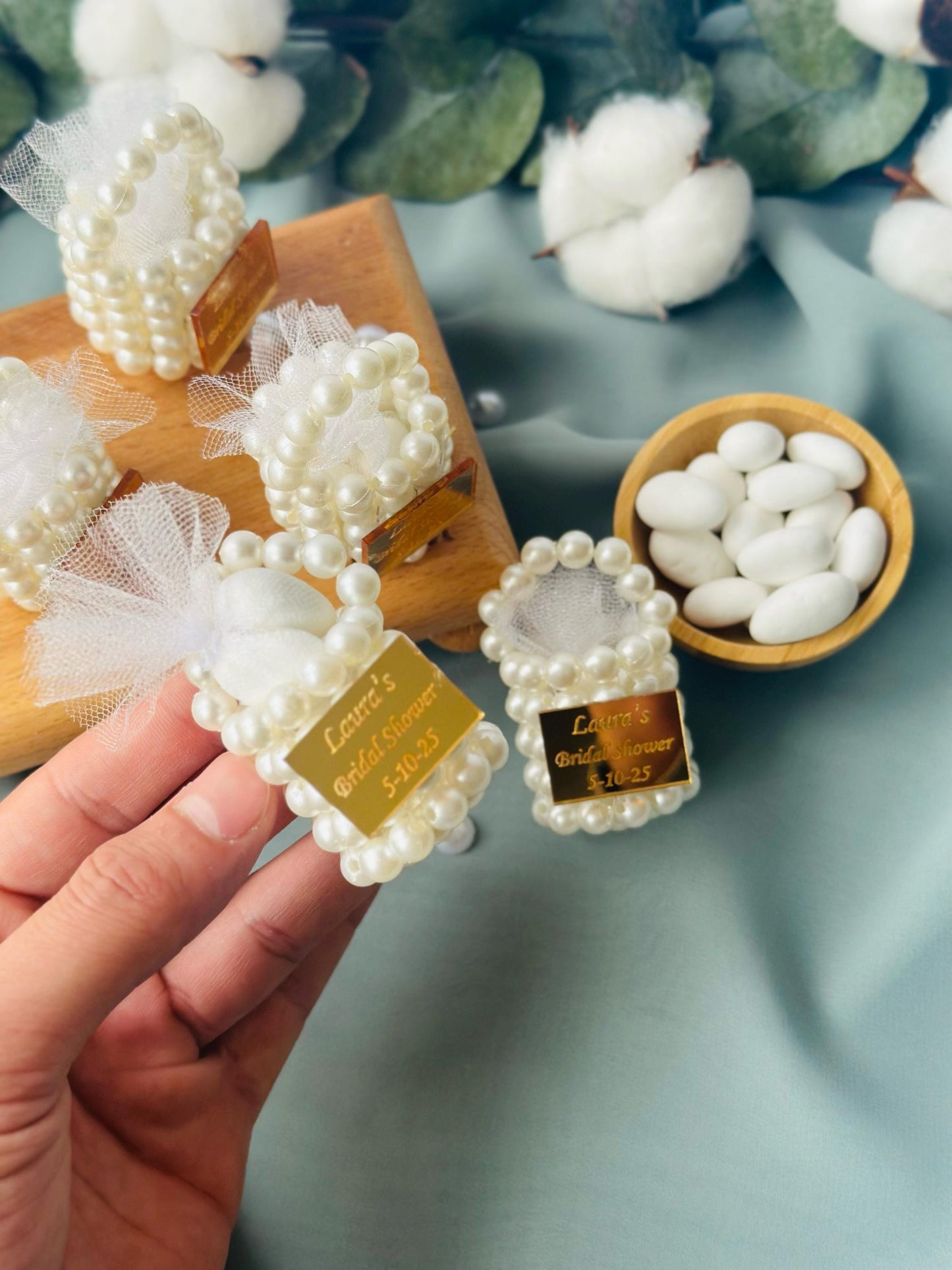 Custom Jordan Almond Candy, Engagement Favors, Nikkah Favor, Wedding Favors Candy Gift, Engagement Favors, Tube Dragee Gifts, Mini Pearl Bag