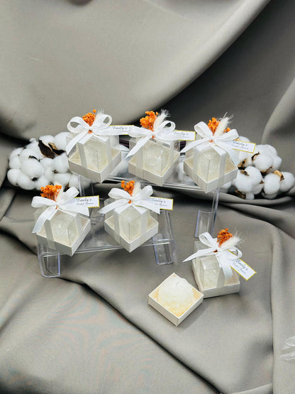 Wedding Candle Favors for Guest, Personalized Handmade Wedding Gift, Thank You Bulk Gift, Mini Candle Bulk Party Gifts, Bridal Shower Favors