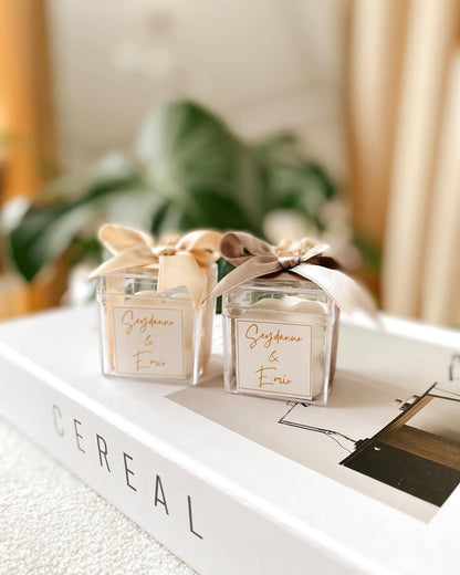 Customized Wedding Candle Favors, Flower Wedding Bulk Favors, Baby Shower Light Favors for Guest, Engagement Favors, Bridal Party Favors