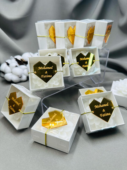 Wedding Candle Favors for Guest, Personalized Handmade Wedding Gift, Thank You Bulk Gift, Mini Candle Bulk Party Gifts, Bridal Shower Favors