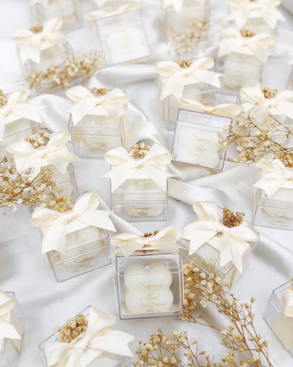 Wedding Candle Favors for Guest, Personalized Handmade Wedding Favors, Mini Candle Bulk Party Favors, Bridal Shower Favors, Engagement Favor