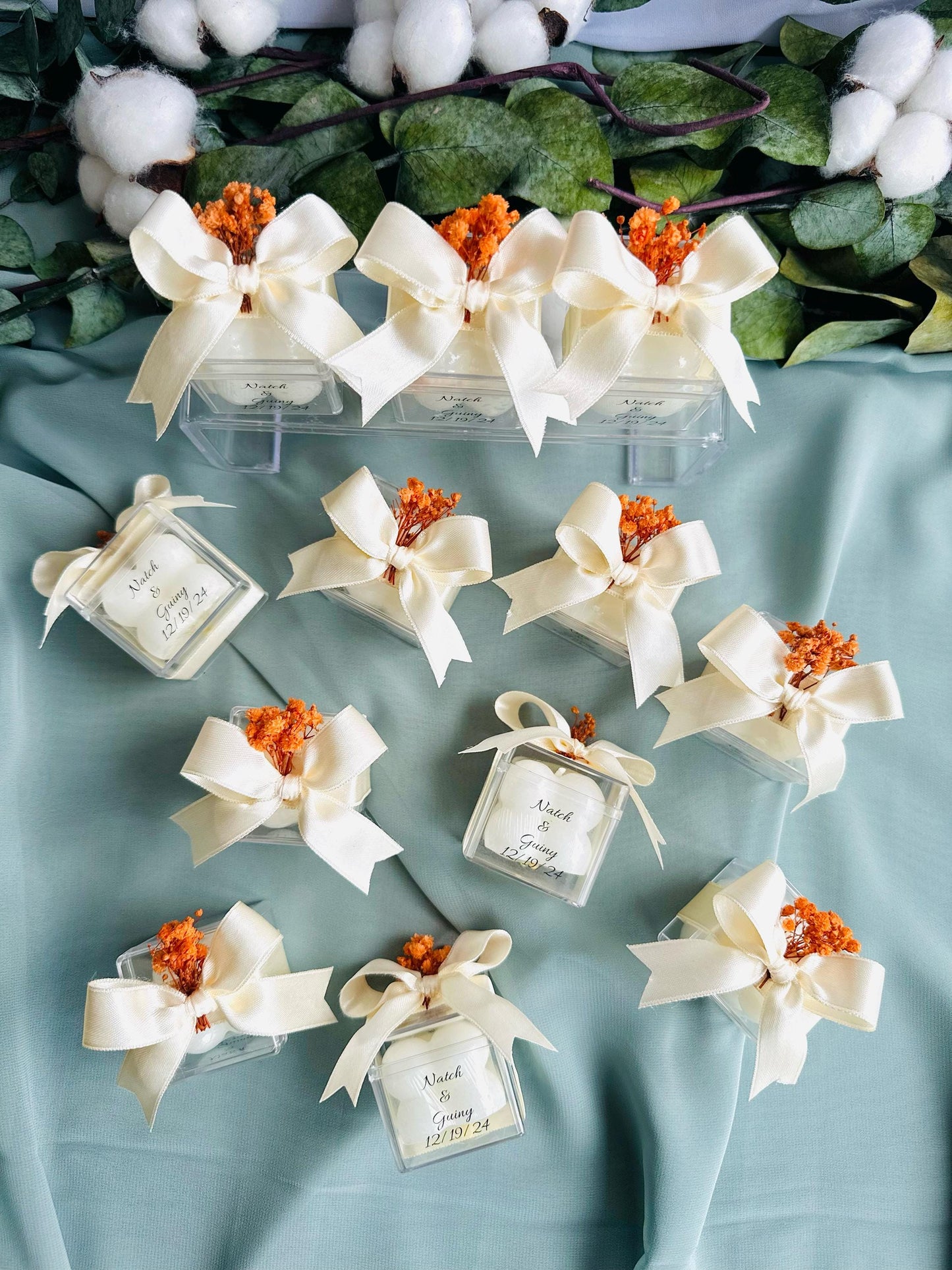 Wedding Candle Favors for Guest, Personalized Handmade Wedding Gift, Thank You Bulk Gift, Mini Candle Bulk Party Gifts, Bridal Shower Favors