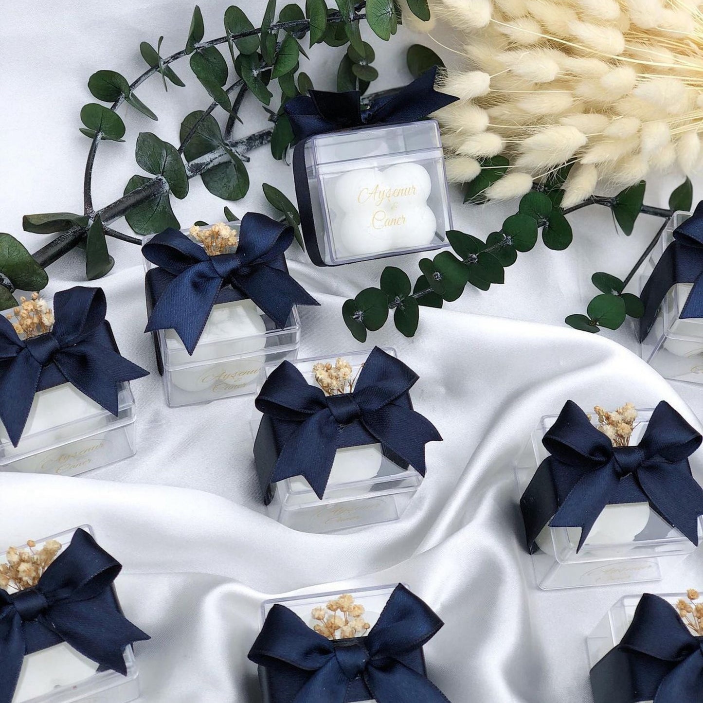 Boxed bubble candle, Pearl Decorated decorative bubble candle, Wedding favors Candle, Engagement favor, Community favor, Personalized candle