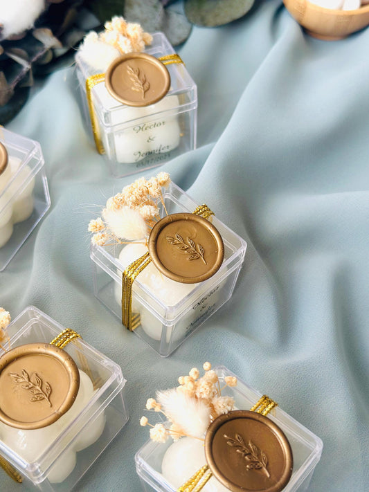 Elegant Wedding Candle Favor For Guest, Baptism Candle Favors, Christening Candle, First Communion Candle, Holy Communion Gift, Candle Gift
