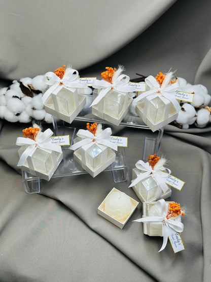 Wedding Candle Favors for Guest, Personalized Handmade Wedding Gift, Thank You Bulk Gift, Mini Candle Bulk Party Gifts, Bridal Shower Favors
