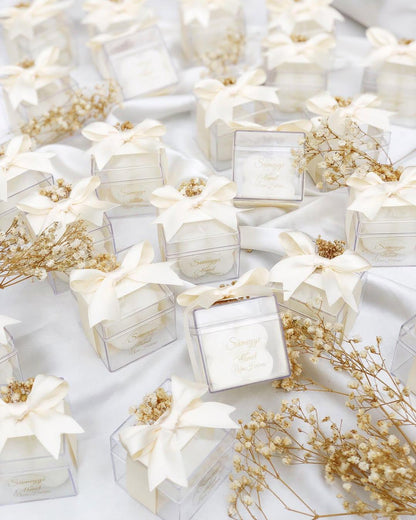 Wedding Candle Favors for Guest, Personalized Handmade Wedding Favors, Mini Candle Bulk Party Favors, Bridal Shower Favors, Engagement Favor