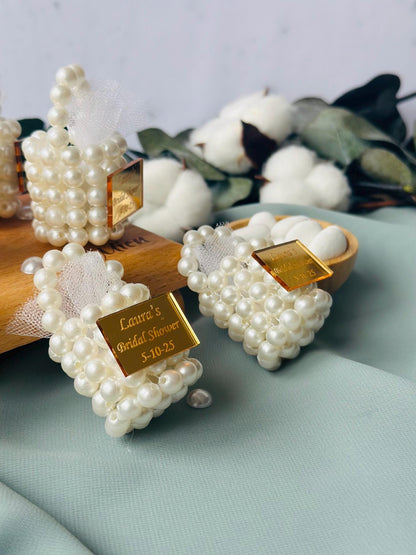 Custom Jordan Almond Candy, Engagement Favors, Nikkah Favor, Wedding Favors Candy Gift, Engagement Favors, Tube Dragee Gifts, Mini Pearl Bag