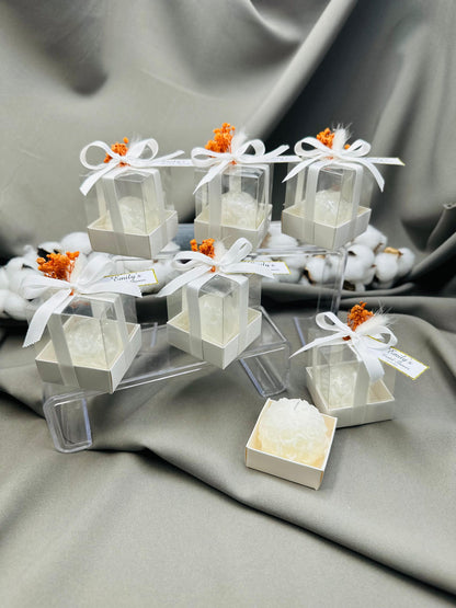 Wedding Candle Favors for Guest, Personalized Handmade Wedding Gift, Thank You Bulk Gift, Mini Candle Bulk Party Gifts, Bridal Shower Favors