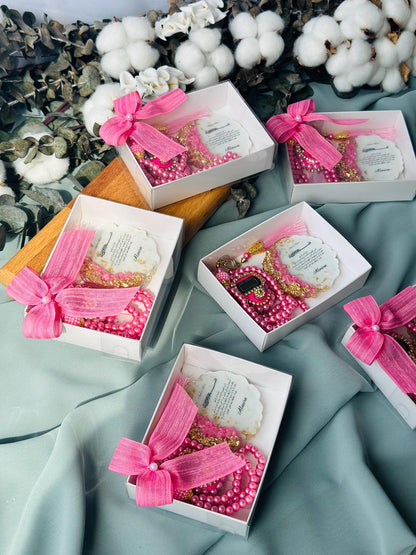 Wedding Golden Epoxy Magnet & Chocolate Set, Engagement Favors, Islamic Wedding Favors, Nikkah Favors ,Ayatul Kursi Favors, ZamZam Favors