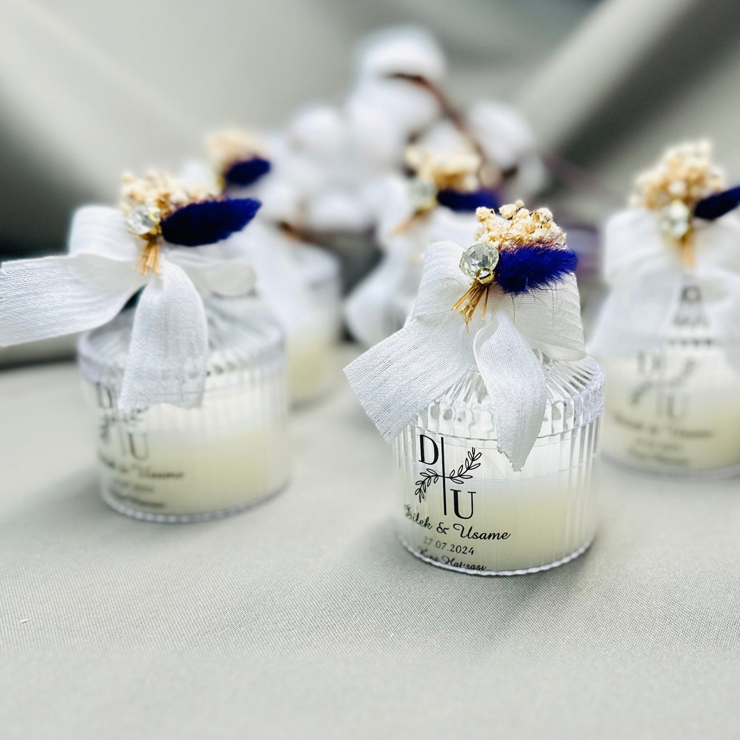 Elegant Wedding Candle Favors, Rose Candle Favors, Bridemaid Favors for Guest, Favor for Wedding, Engagement Candle Gift, Vanilla Scented