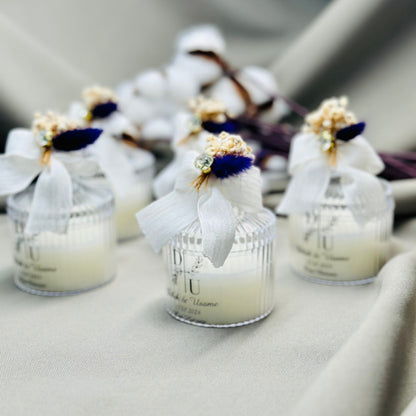 Elegant Wedding Candle Favors, Rose Candle Favors, Bridemaid Favors for Guest, Favor for Wedding, Engagement Candle Gift, Vanilla Scented